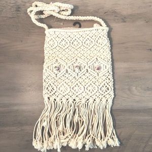 BOHO MACRAME CROSSBODY BAG